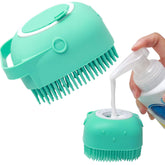 Silicone Pet Shampoo Massager & Grooming Brush