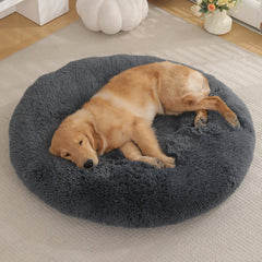 Plush Round Pet Sleeping Mat – Extra Large 120cm | Premium Comfort Bed