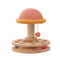Solid Wood Turntable Cat Toy
