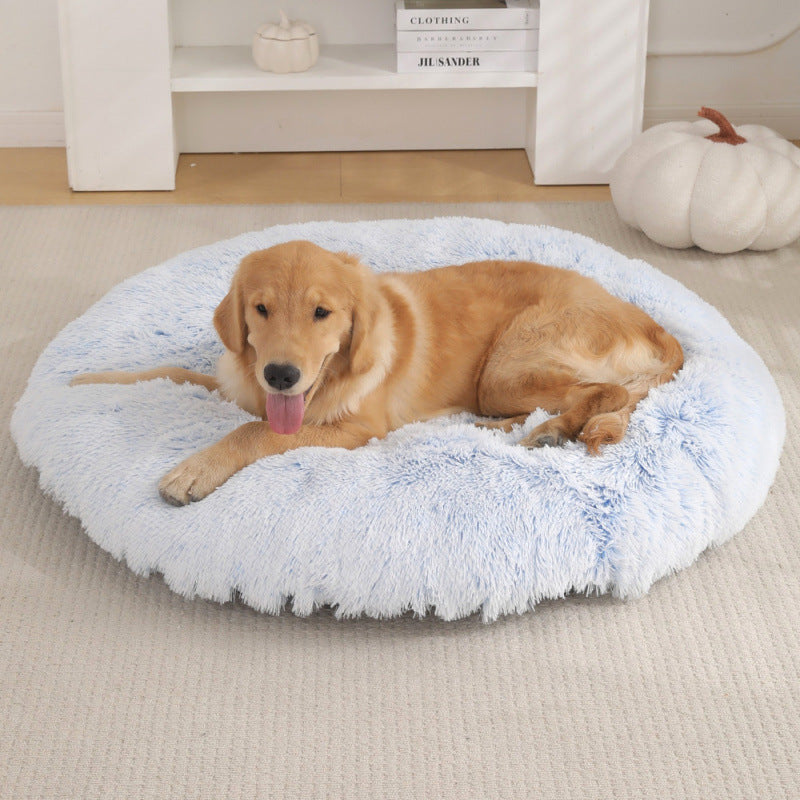 Plush Round Pet Sleeping Mat – Extra Large 120cm | Premium Comfort Bed
