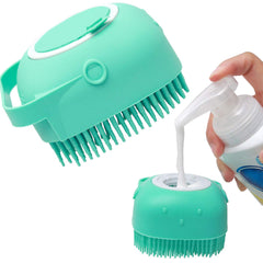 Silicone Pet Shampoo Massager & Grooming Brush