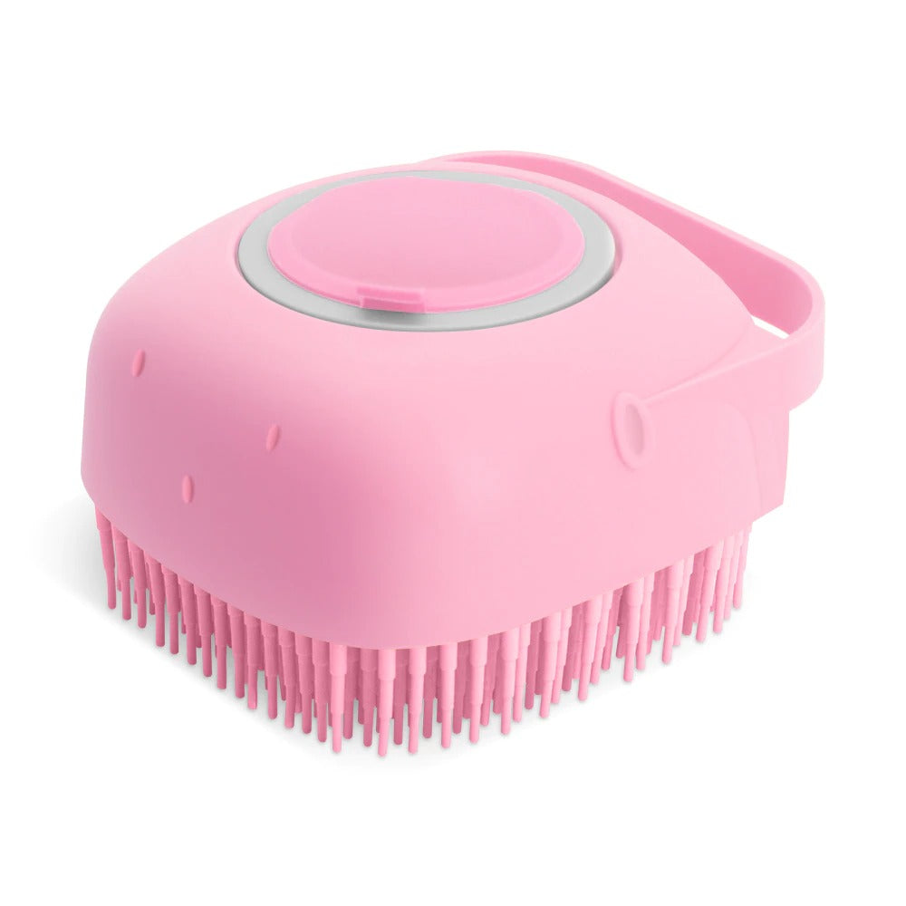 Silicone Pet Shampoo Massager & Grooming Brush