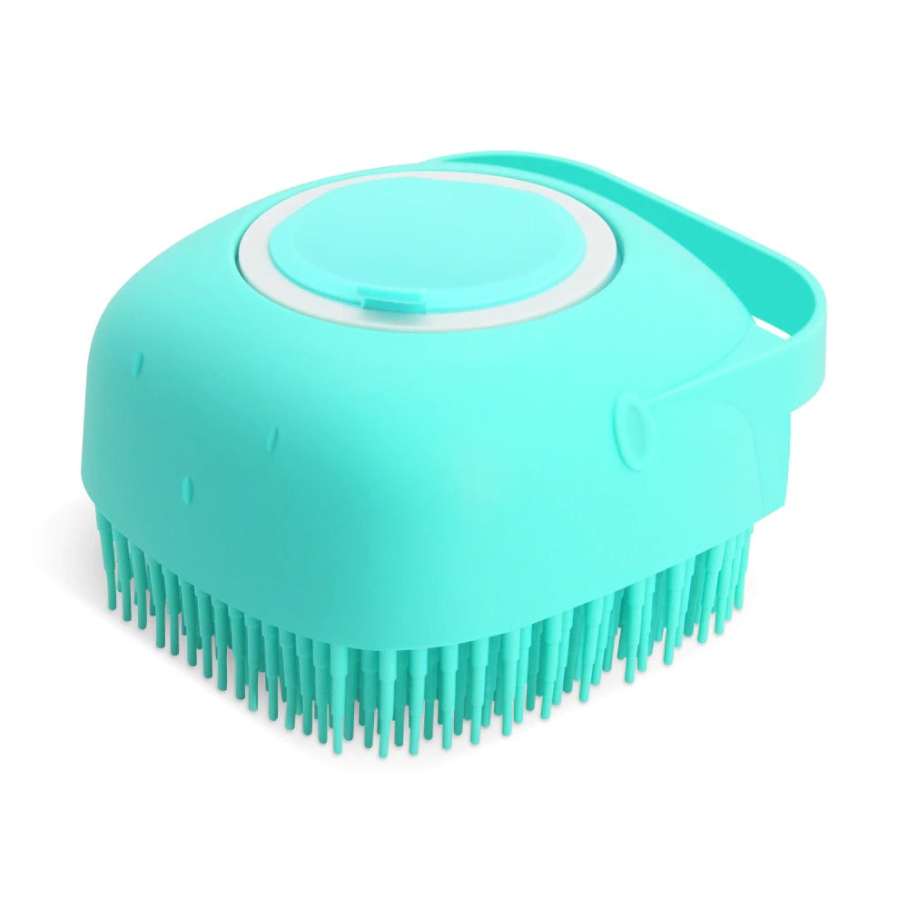 Silicone Pet Shampoo Massager & Grooming Brush