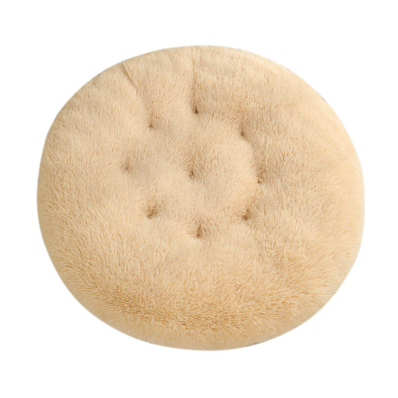 Plush Round Pet Sleeping Mat – Extra Large 120cm | Premium Comfort Bed