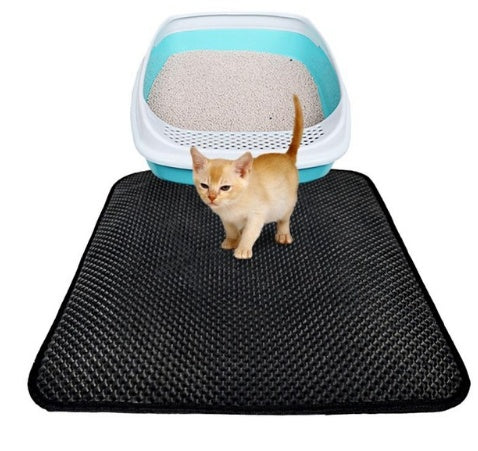 Double-Layer Cat Litter Mat