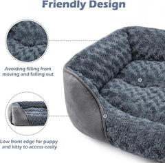 Plush Haven Warm Pet Bed