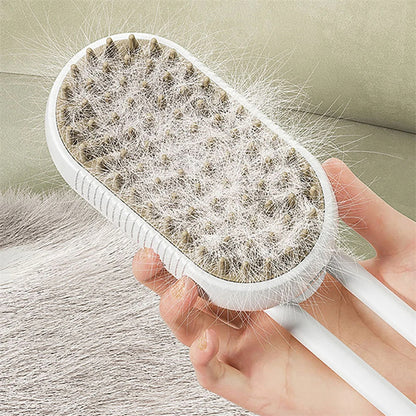 3-in-1 Steam Grooming Brush for Cats & Dogs